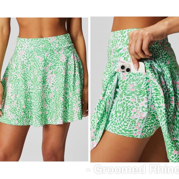 Fabletics Flower Girl Print Flounce Athletic Skort Size L - Picture 1 of 7